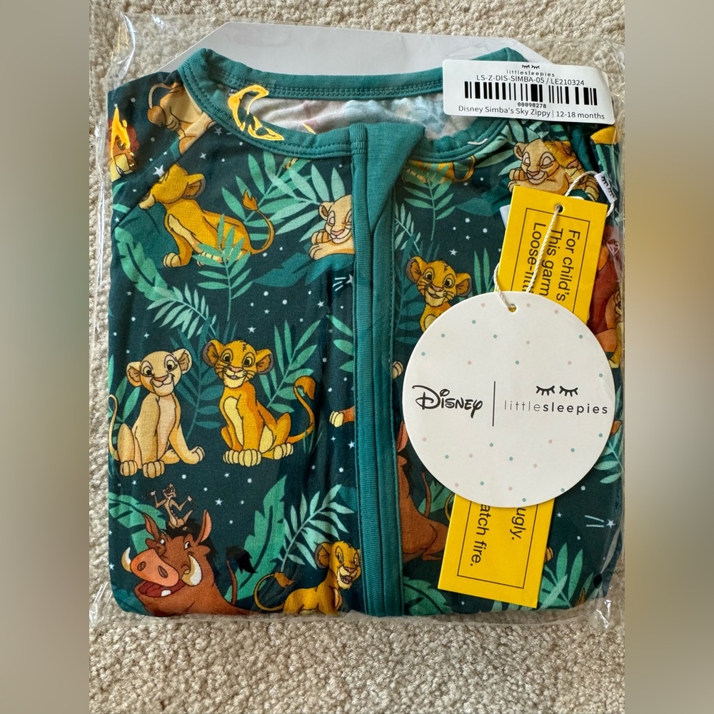 Little Sleepies Simba’s Sky Zippy